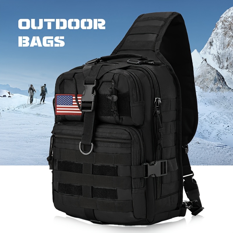 Edc Carry Bag For Men - 1pc 6.6gal Tactical Sling Backpack, Single
