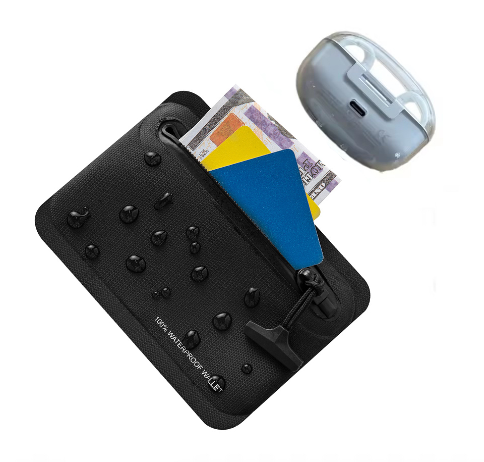 100% Waterproof Zipper Coin Pu - مراجعة Leather Edc. Carry Pouch وسعره