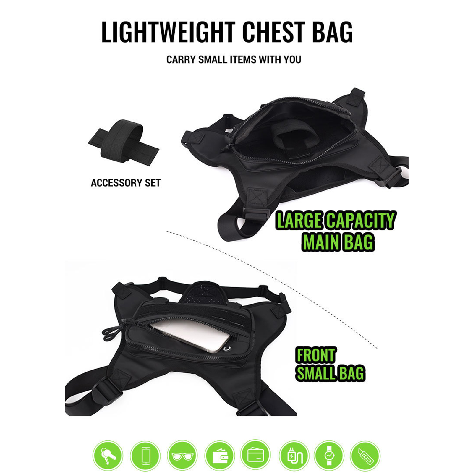 Men’s Outdoor EDC Chest Pack C - مراجعة Edc Carry Bag For Men وسعره