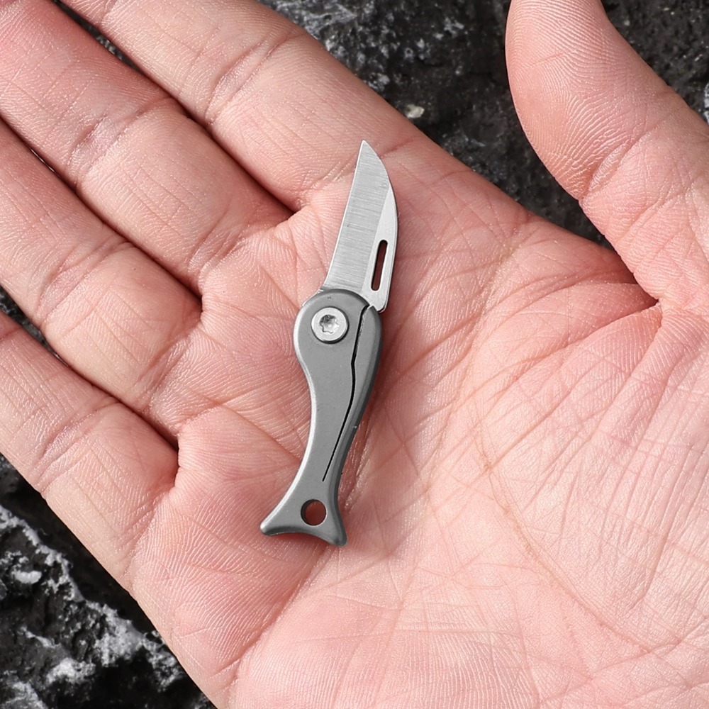New Retro Mini Titanium Alloy  - مراجعة Edc Concealed Carry Knife وسعره