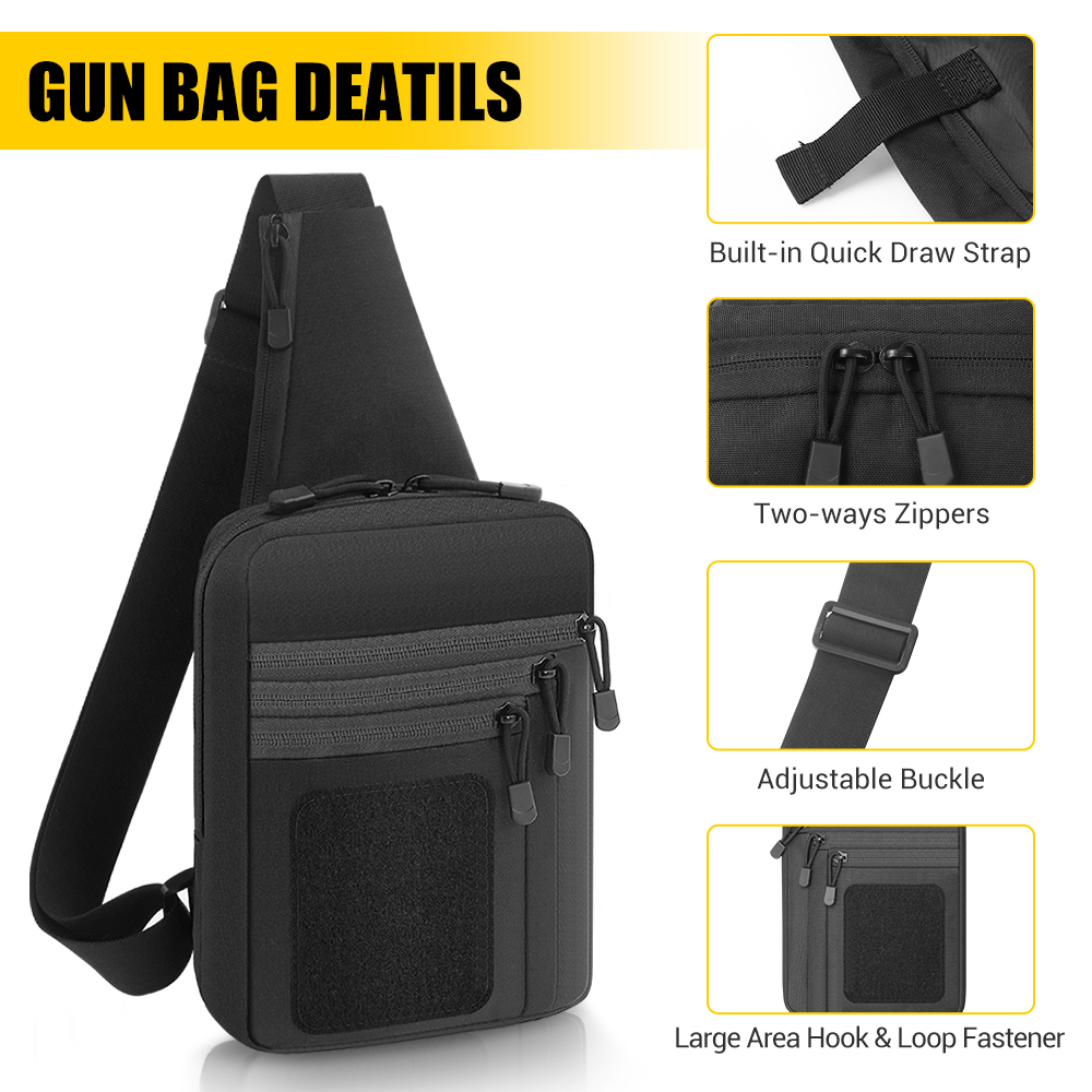 Tactical Pistol Gun Bag Concea - مراجعة Edc Pistol Carry Bag وسعره
