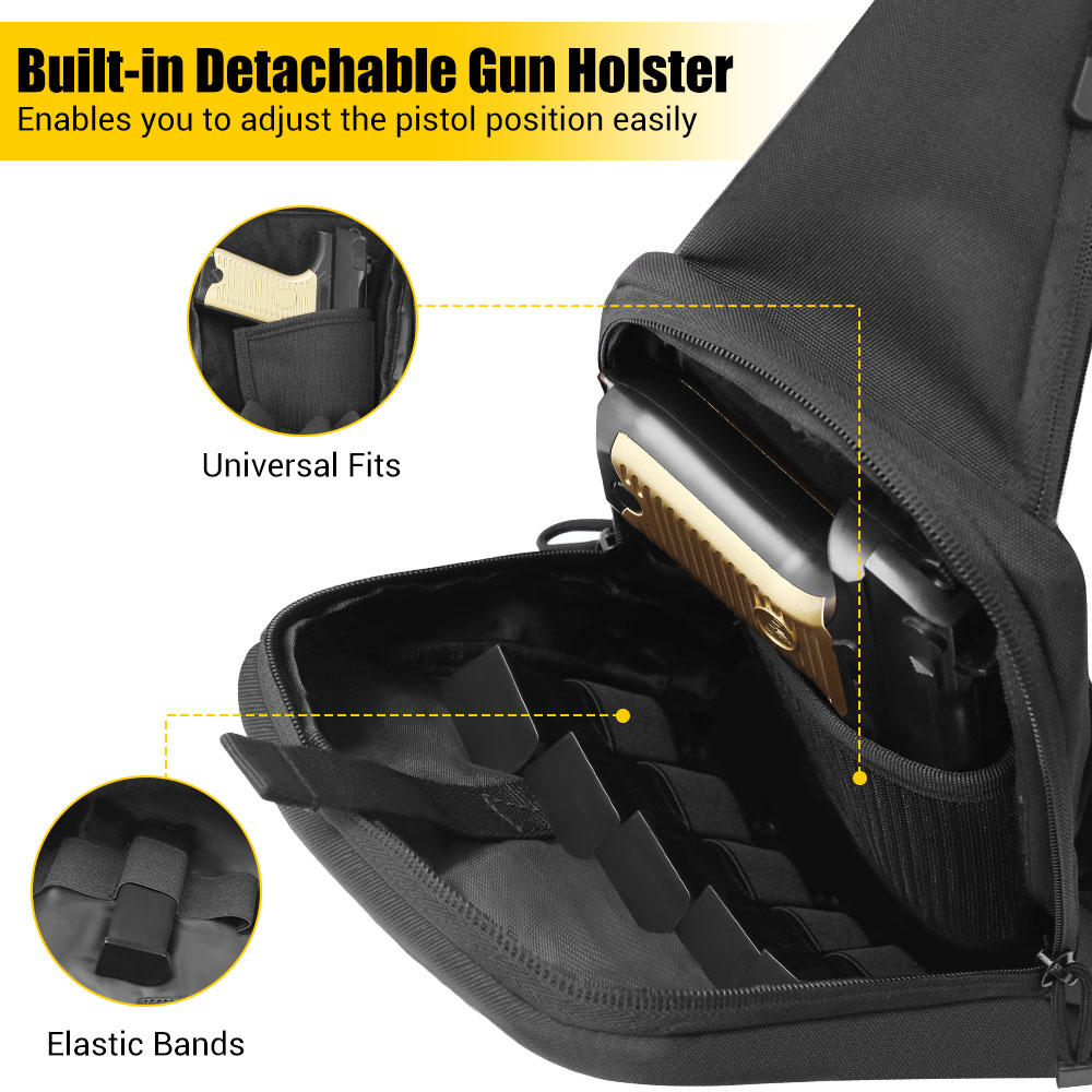 Tactical Pistol Gun Bag Concea - مراجعة Edc Pistol Carry Bag وسعره