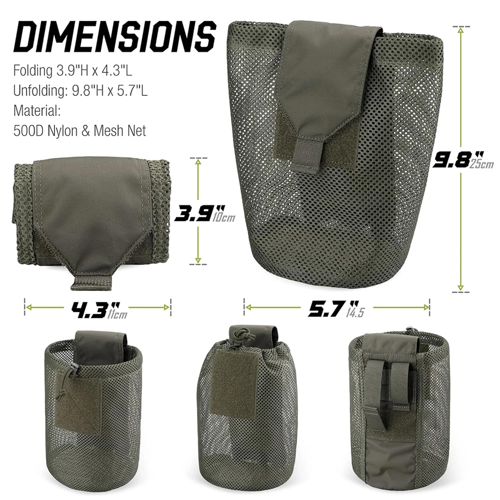 Foldable Molle Dump Drop Pouch - مراجعة Edc Able Carry وسعره