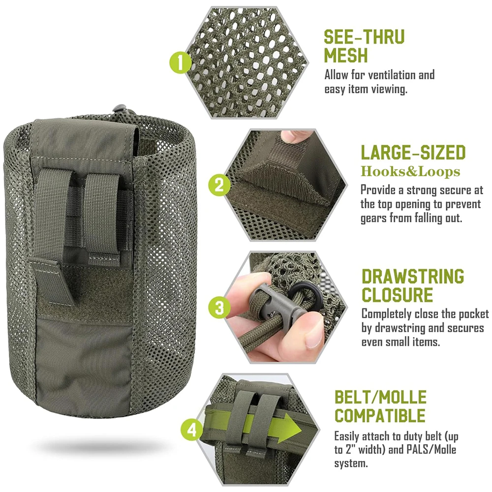 Foldable Molle Dump Drop Pouch - مراجعة Edc Able Carry وسعره
