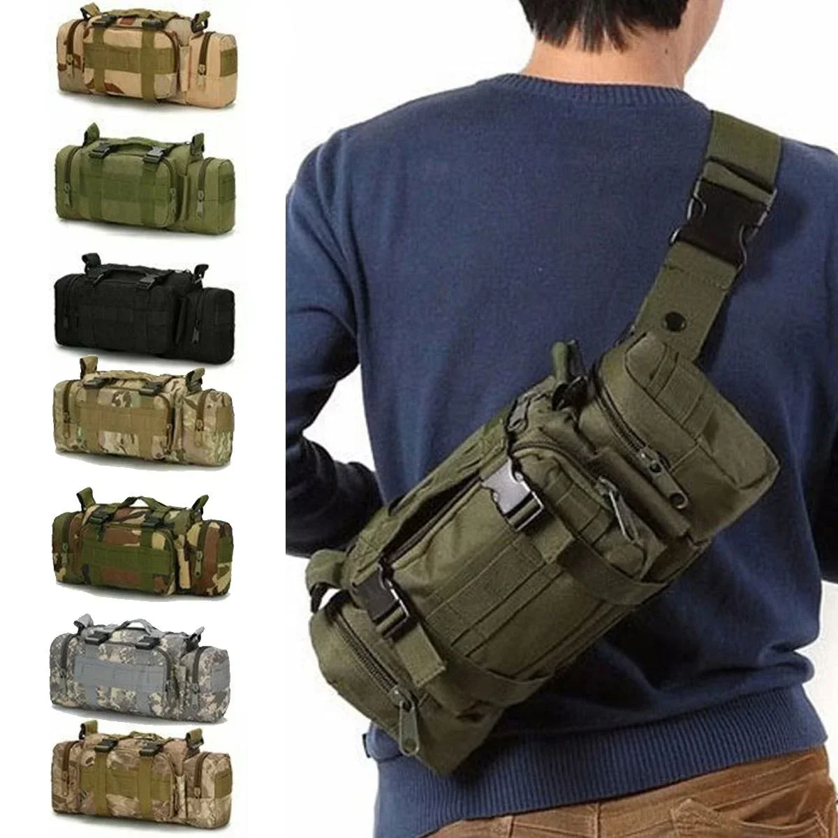 Duffel Waist Bag Molle Waterpr - مراجعة Edc Carry Bag For Men وسعره