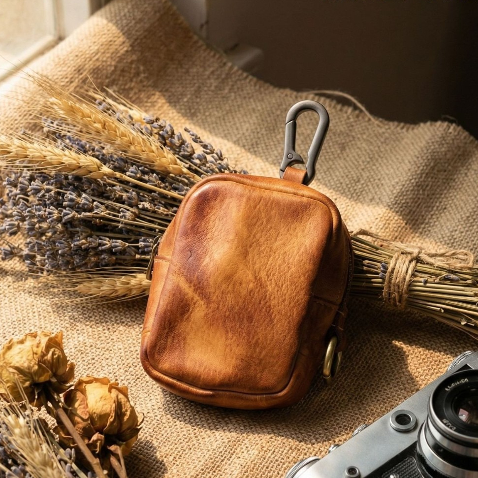 Rugged Vintage Leather Mini Cl - مراجعة Leather Edc. Carry Pouch وسعره