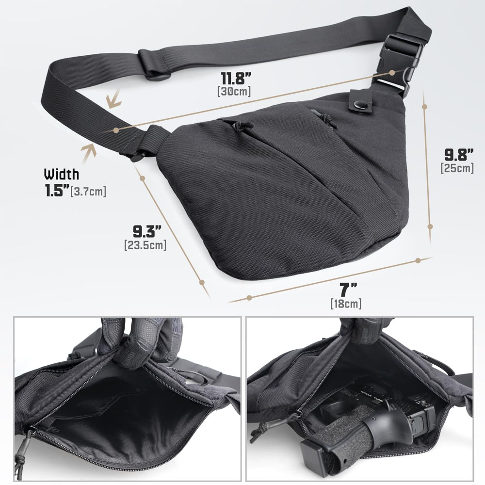 Tactical Concealed Gun Carry B - مراجعة Edc Pistol Carry Bag وسعره
