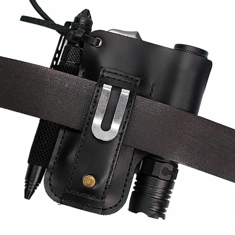 EDC Leather Flashlight Tool Ho - مراجعة Edc Carry Knife وسعره