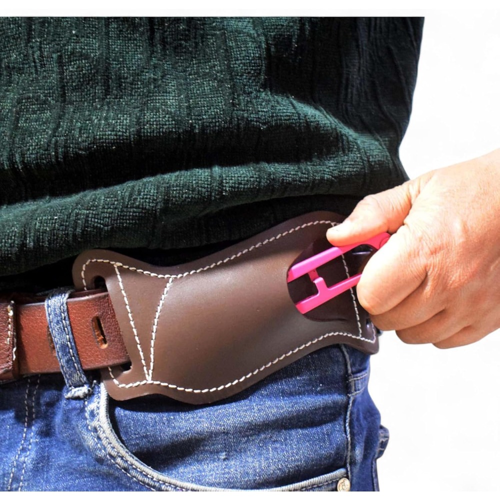 5 Inch Folding Knife Holster E - مراجعة Leather Edc. Carry Pouch وسعره