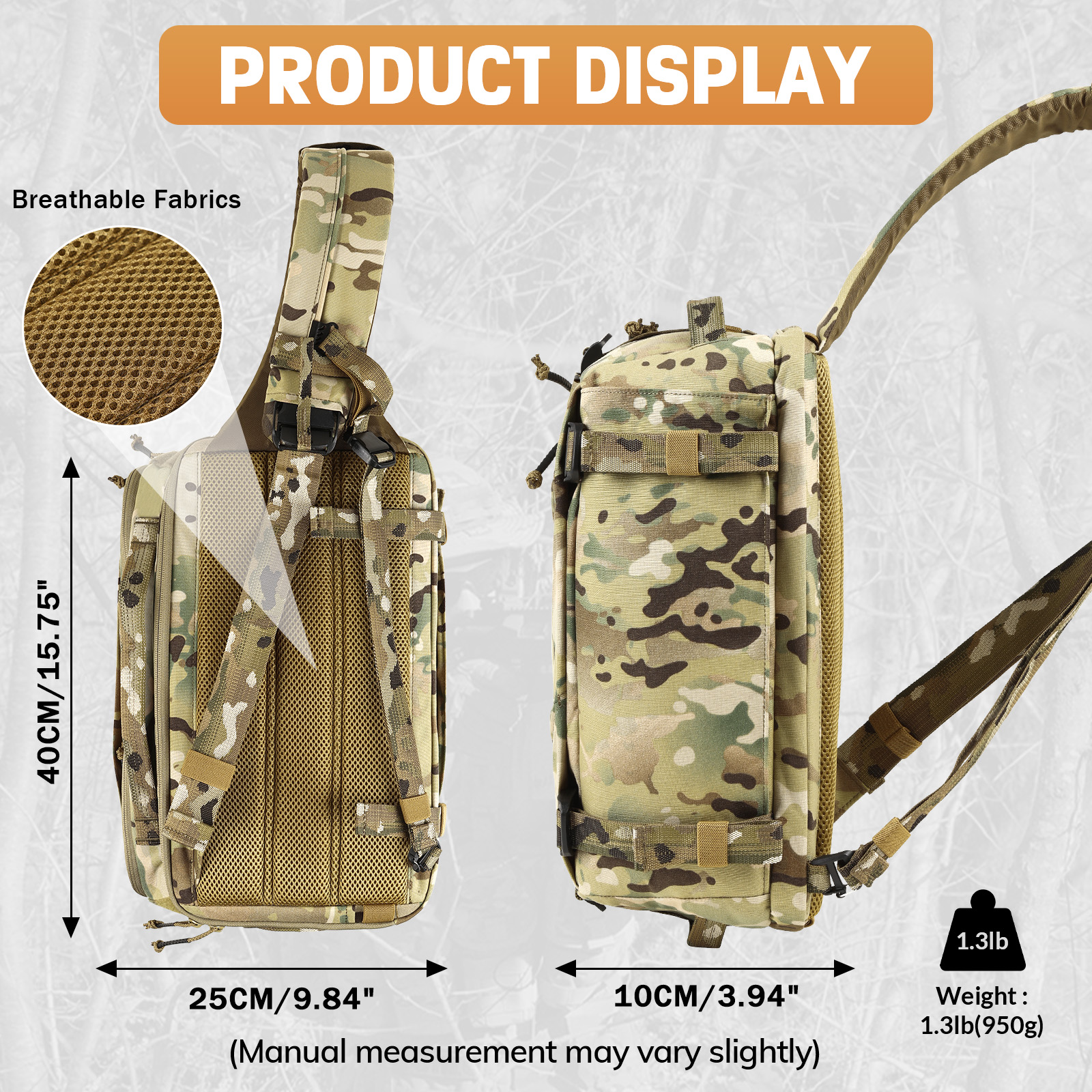 VOTAGOO 13L Tactical Sling Bag - مراجعة Edc Carry Bag For Men وسعره