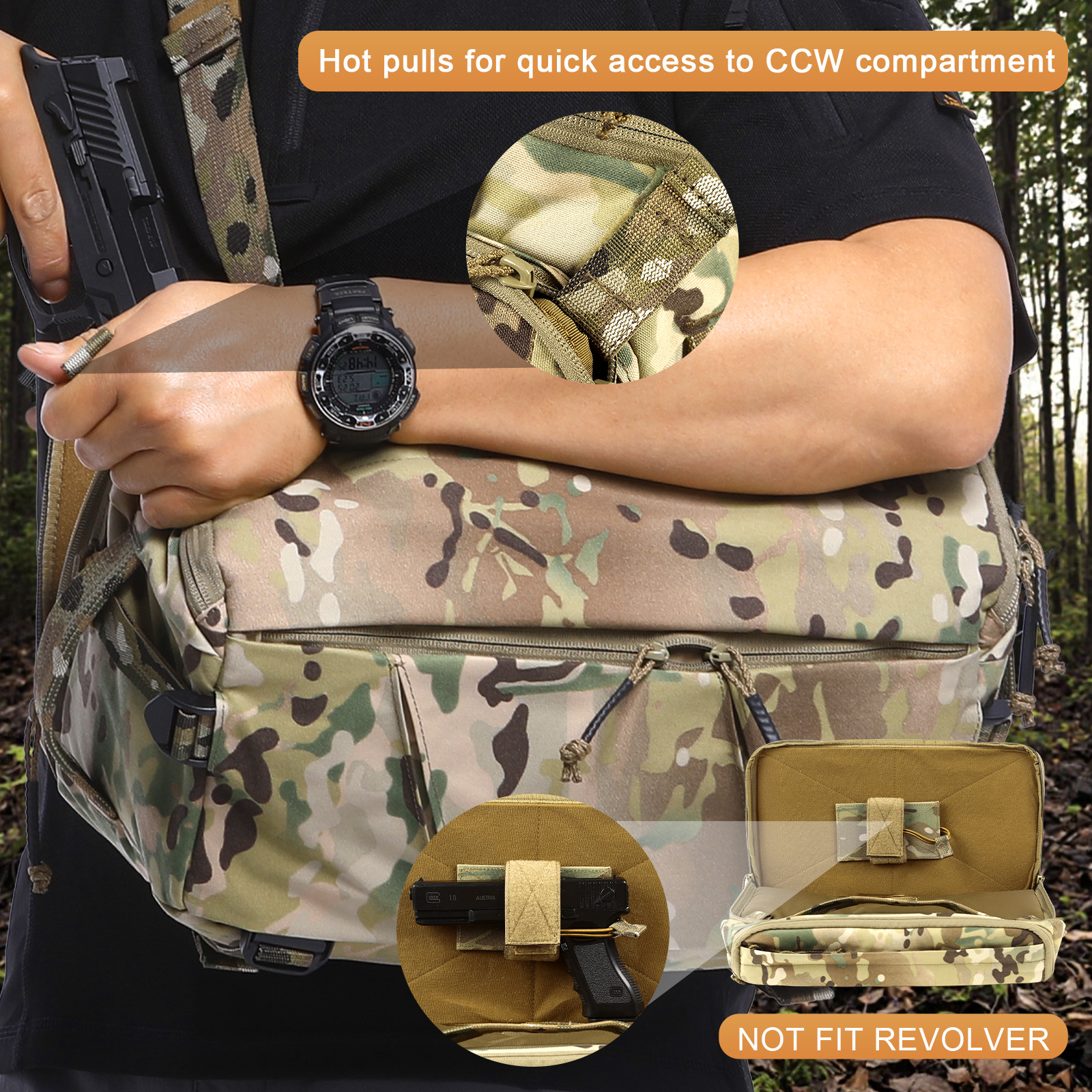 VOTAGOO 13L Tactical Sling Bag - مراجعة Edc Carry Bag For Men وسعره