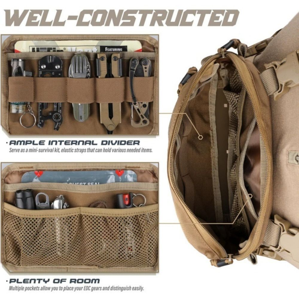 Fashion 1000D Nylon Men Chest  - مراجعة Edc Carry Kit وسعره