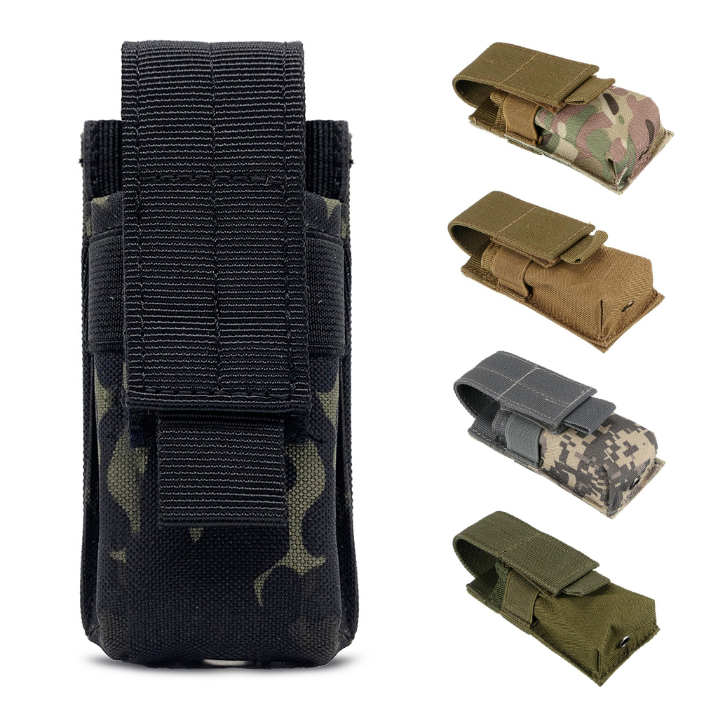 Tactical Molle Flashlight Pouc - مراجعة Edc Carry Knife وسعره