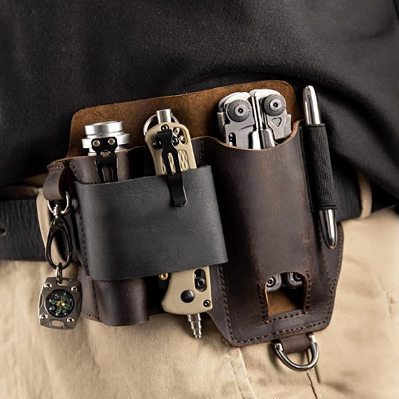 Men Leather EDCs Organizer She - مراجعة Edc Able Carry وسعره
