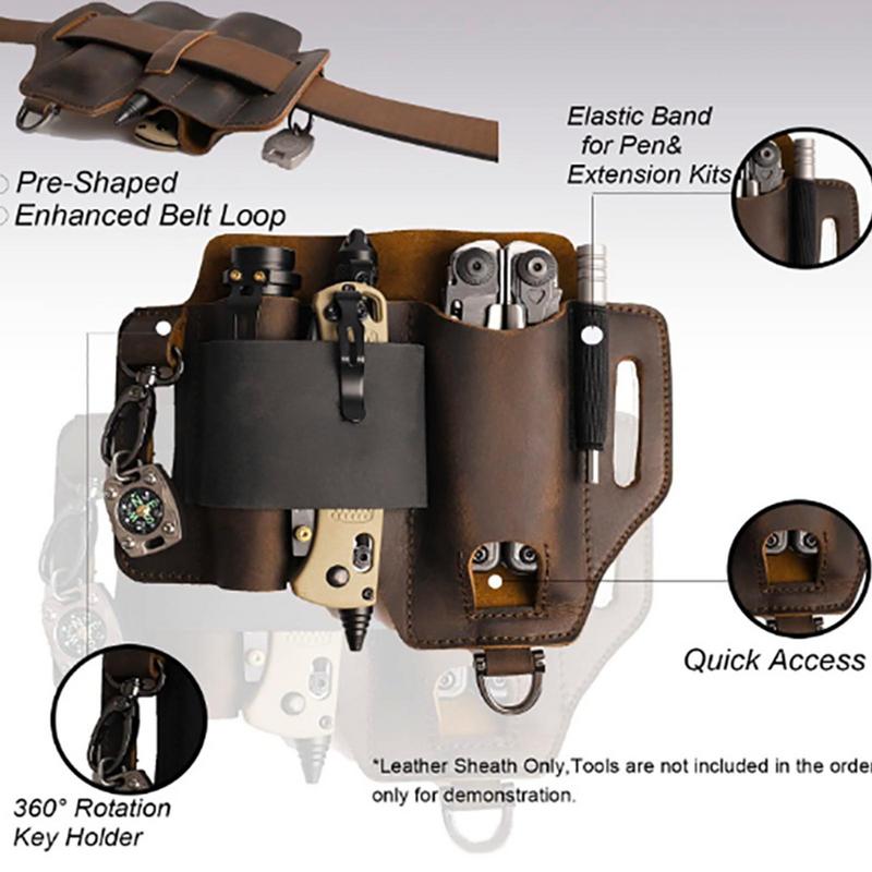 Men Leather EDCs Organizer She - مراجعة Edc Able Carry وسعره