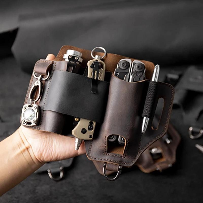 Men Leather EDCs Organizer She - مراجعة Edc Able Carry وسعره