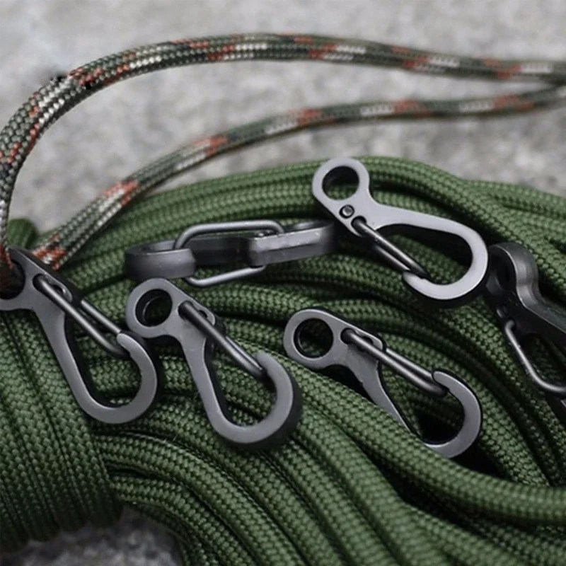 10Pcs/lot Mini Carabiner Parac - مراجعة Edc Carry Kit وسعره