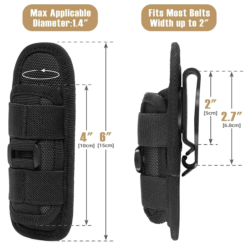 Tactical Flashlight Pouch Hols - مراجعة Edc Concealed Carry Bag وسعره