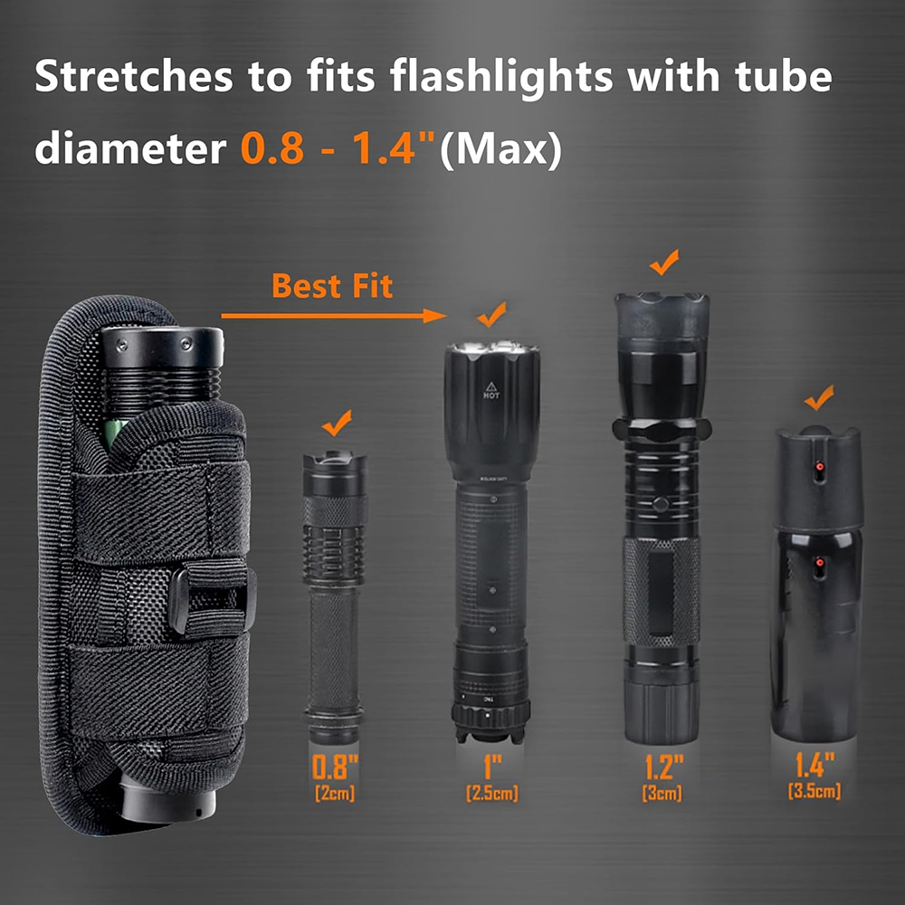 Tactical Flashlight Pouch Hols - مراجعة Edc Concealed Carry Bag وسعره