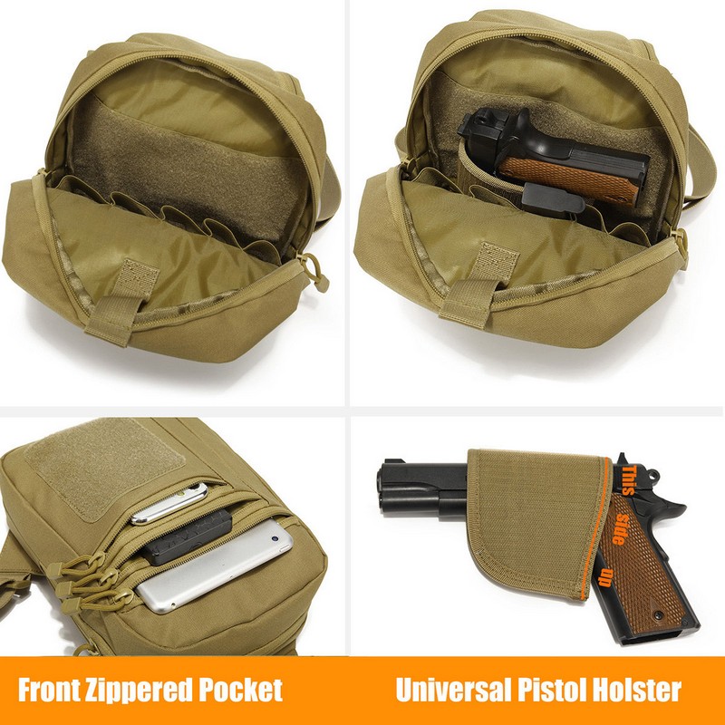 EDC 1000D Tactical Chest Bag P - مراجعة Edc Pistol Carry Bag وسعره