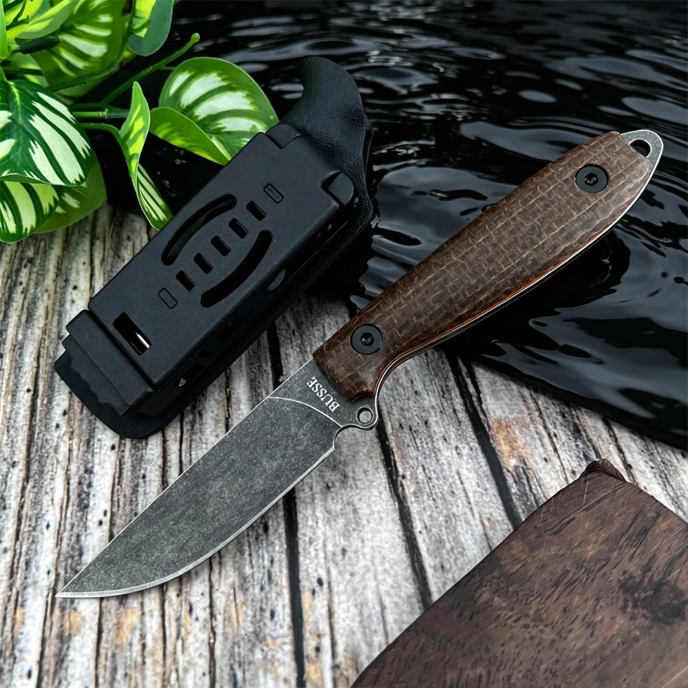 Micarta Grip Fixed Blade EDC K - مراجعة Edc Concealed Carry Knife وسعره