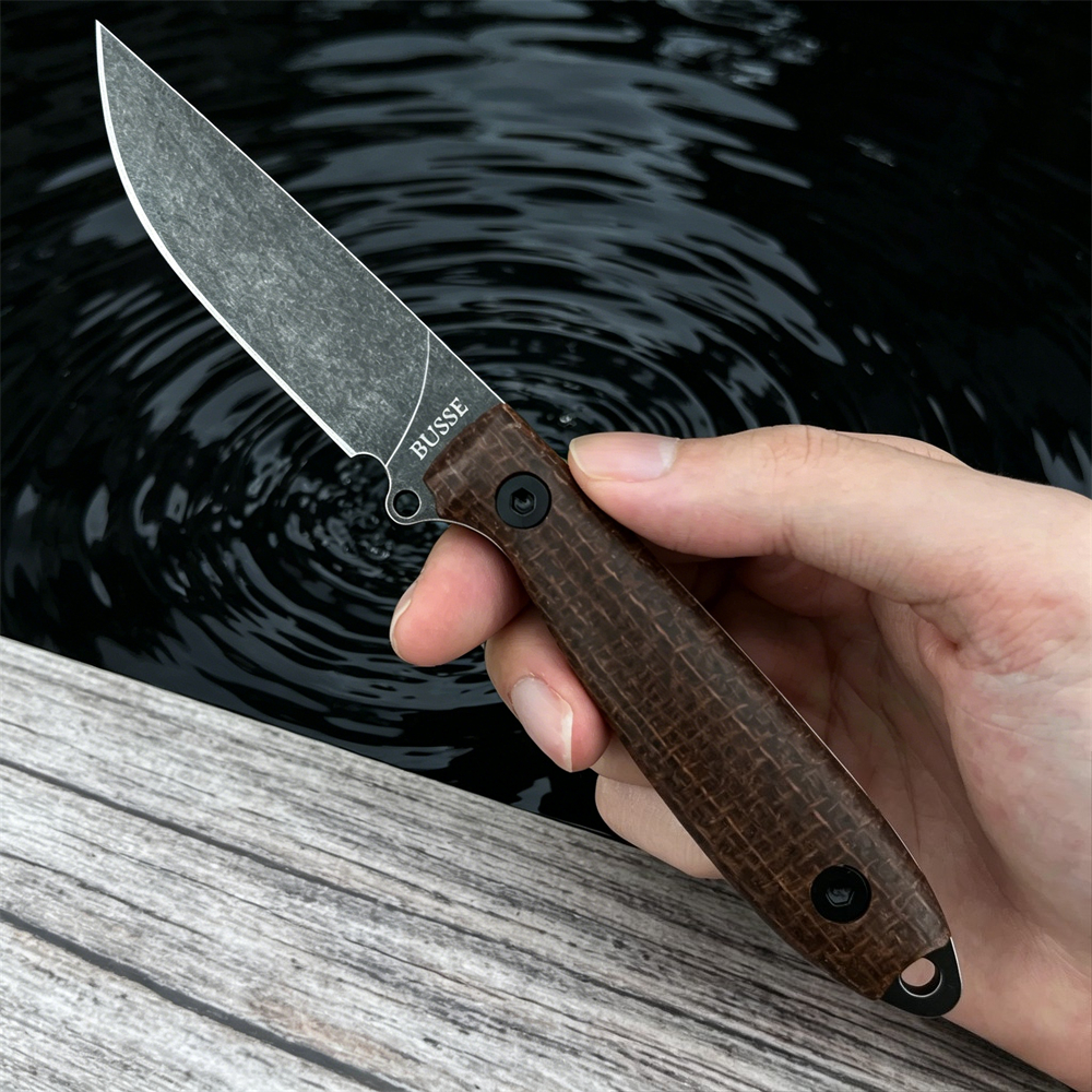Micarta Grip Fixed Blade EDC K - مراجعة Edc Concealed Carry Knife وسعره