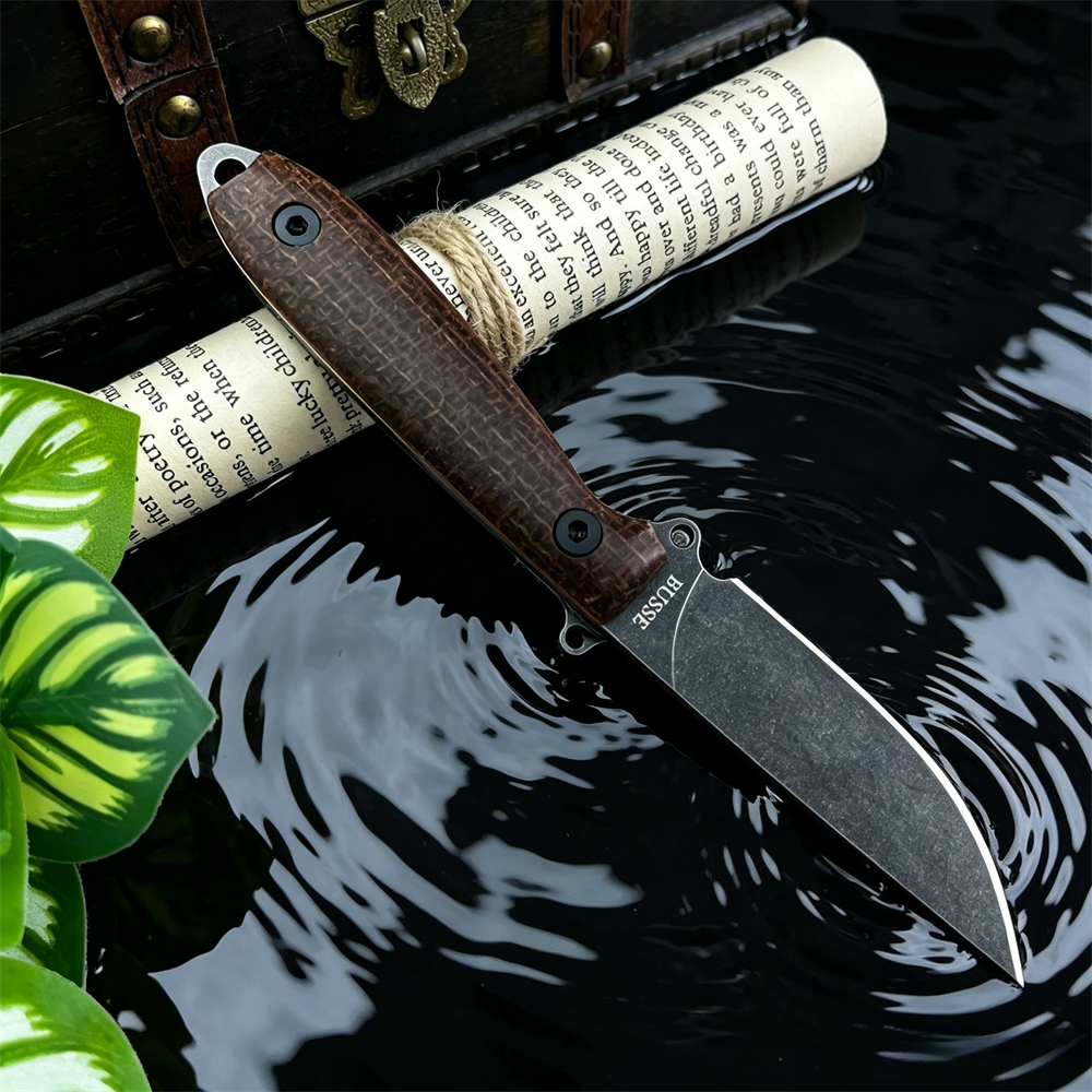 Micarta Grip Fixed Blade EDC K - مراجعة Edc Concealed Carry Knife وسعره