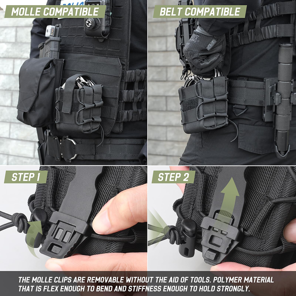 Tactical Molle Double Handcuff - مراجعة Edc Able Carry وسعره