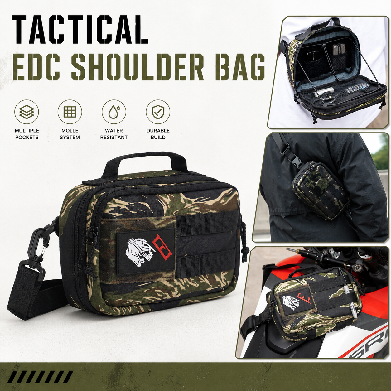 Tactical EDC Shoulder Bag Men  - مراجعة Edc Carry Bag For Men وسعره