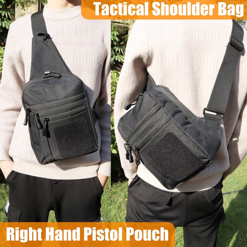 New Tactical Chest Bag Pistol  - مراجعة Edc Pistol Carry Bag وسعره