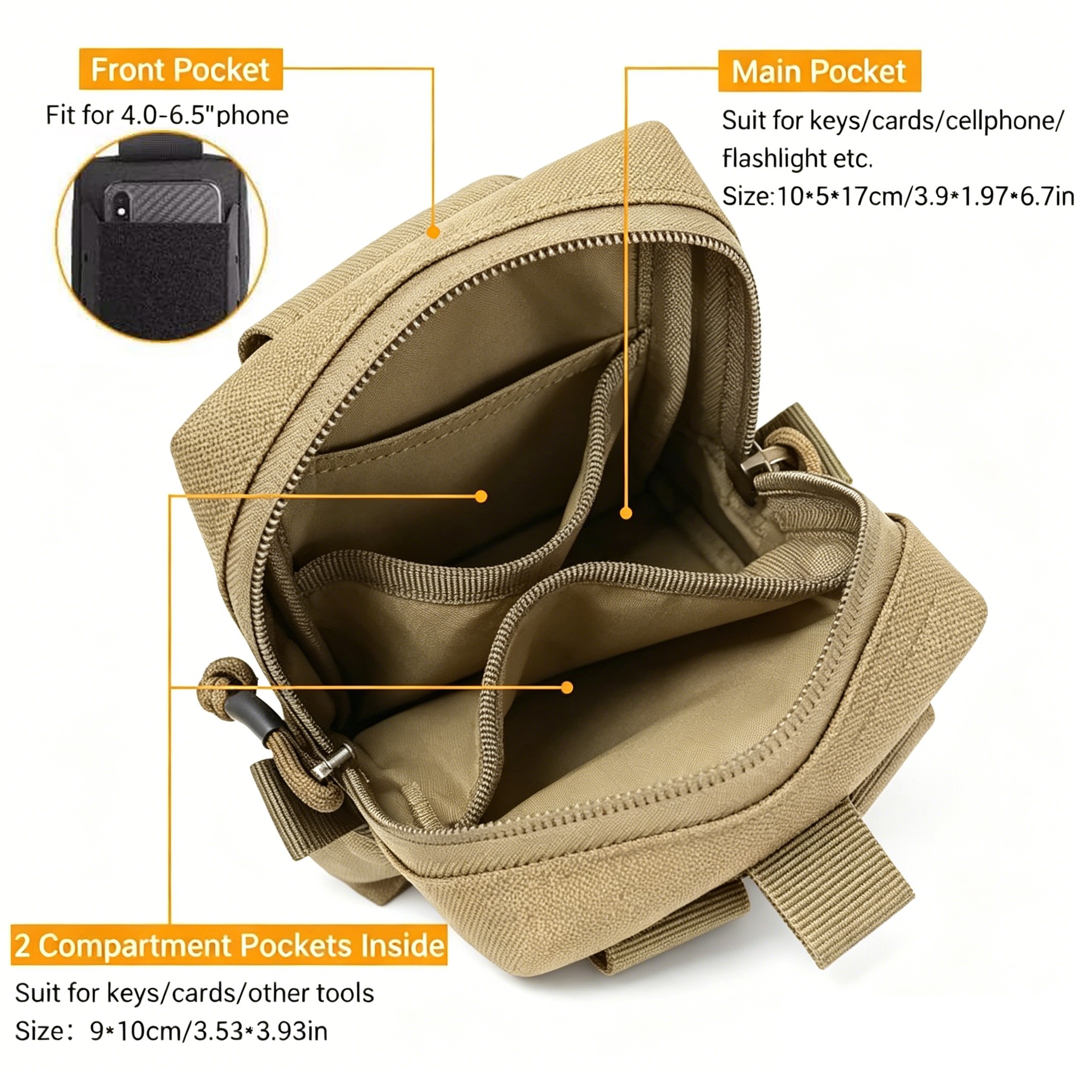 Multipurpose Tactical MOLLE ED - مراجعة Edc Concealed Carry Bag وسعره