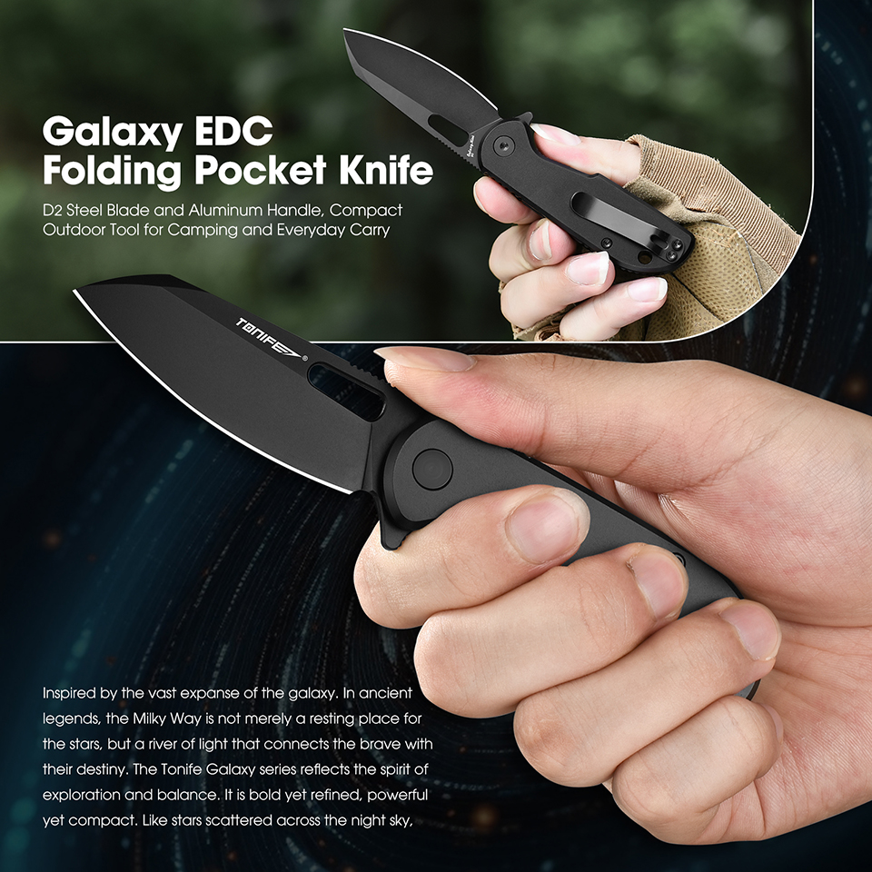 TONIFE Galaxy Mini CKT9205 Fol - مراجعة Edc Concealed Carry Knife وسعره