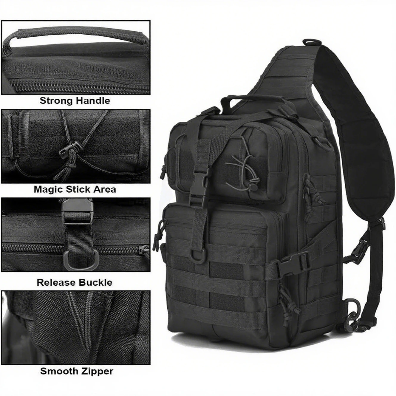 Tactical Sling Backpack Should - مراجعة Edc Pistol Carry Bag وسعره