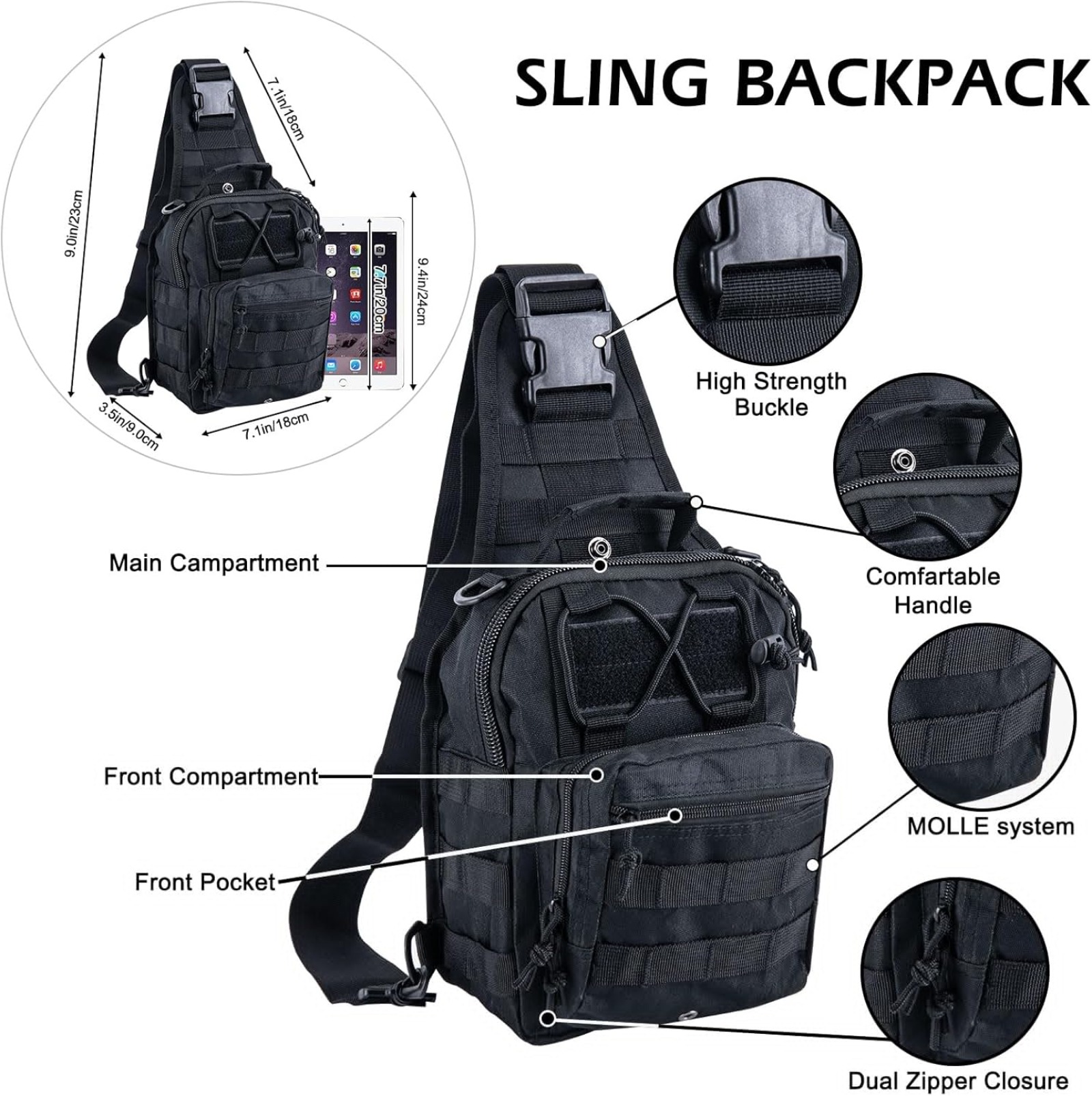 Military Tactical Chest Bag Wa - مراجعة Edc Carry Bag For Men وسعره