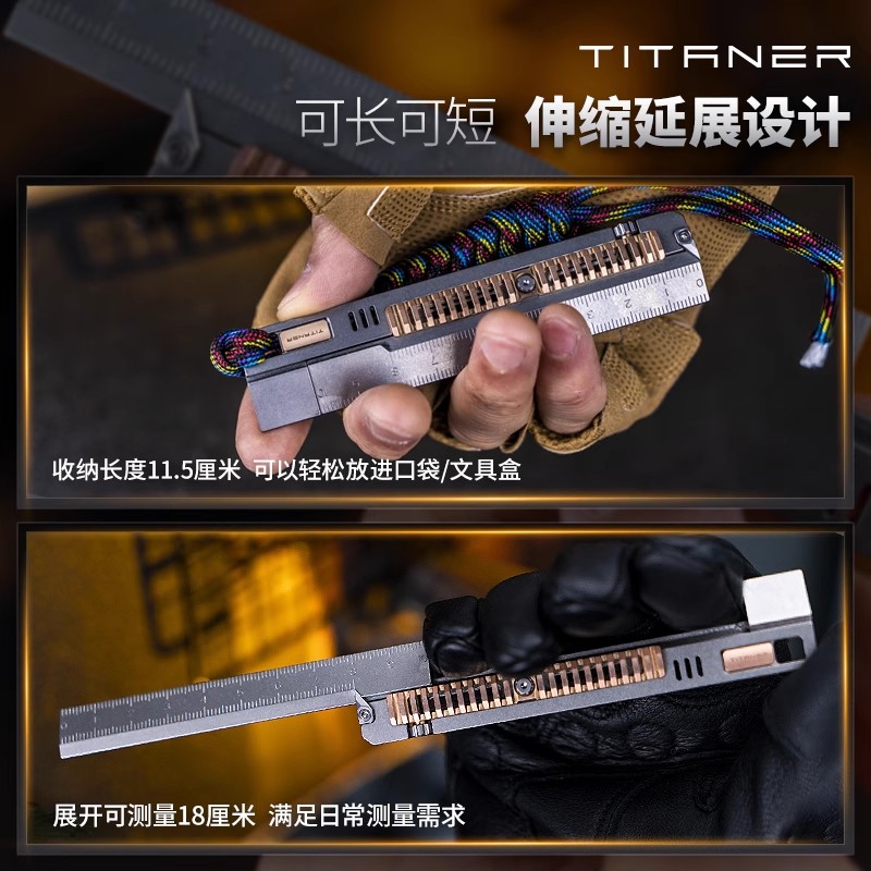 TITANER Stone Wash Titanium Al - مراجعة Leather Edc. Carry Pouch وسعره