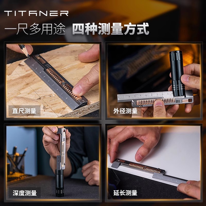 TITANER Stone Wash Titanium Al - مراجعة Leather Edc. Carry Pouch وسعره