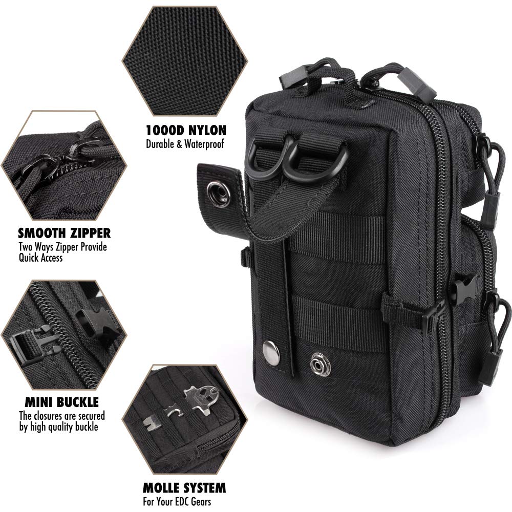 Tactical MOLLE Utility Pouch M - مراجعة Edc Concealed Carry Bag وسعره