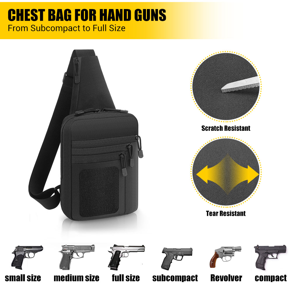 Tactical Pistol Gun Bag Concea - مراجعة Edc Pistol Carry Bag وسعره