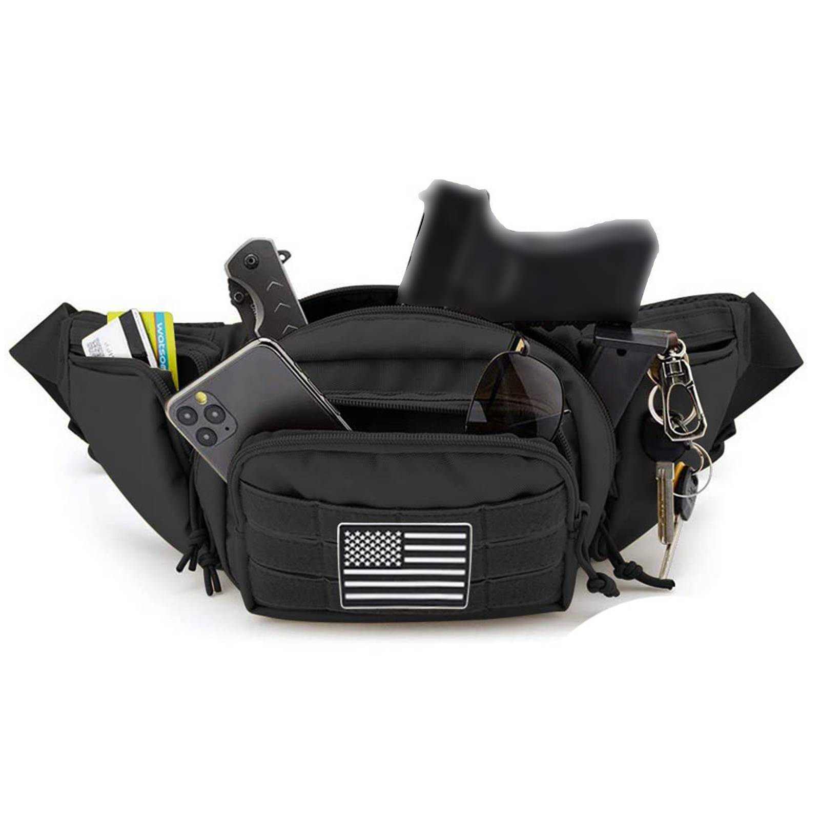 Tactical Fanny Pack Gun Holste - مراجعة Edc Carry Bag For Men وسعره