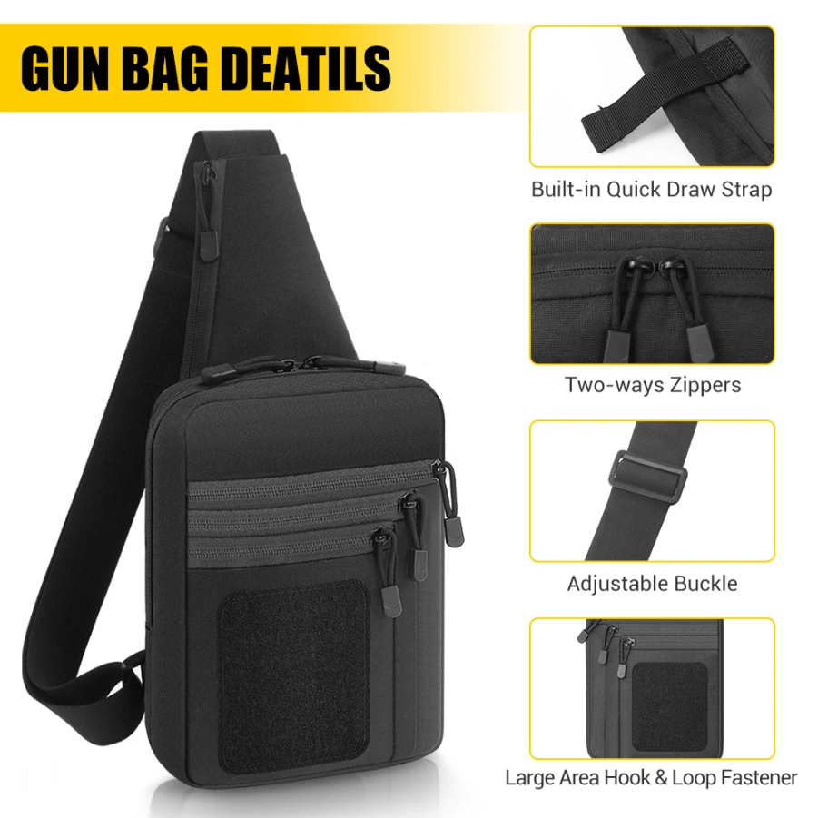 CAOX Tactical Pistol Gun Bag C - مراجعة Edc Concealed Carry Bag وسعره
