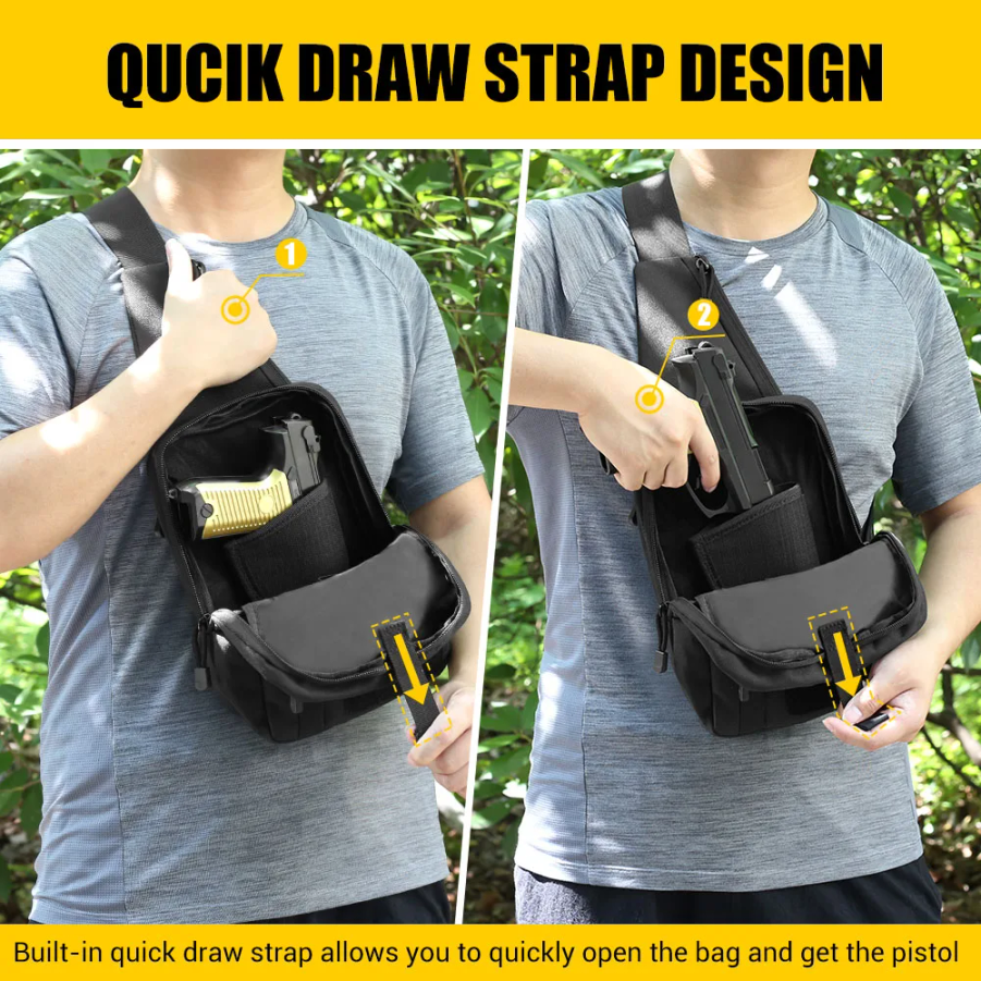 CAOX Tactical Pistol Gun Bag C - مراجعة Edc Concealed Carry Bag وسعره