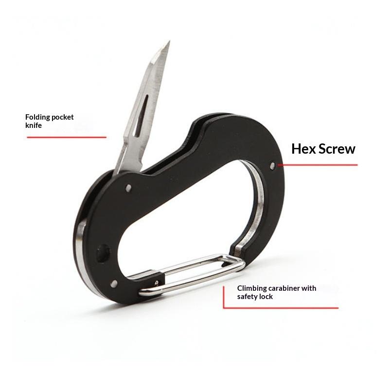 Outdoor Climbing Carabiner Mul - مراجعة Edc Carry Knife وسعره