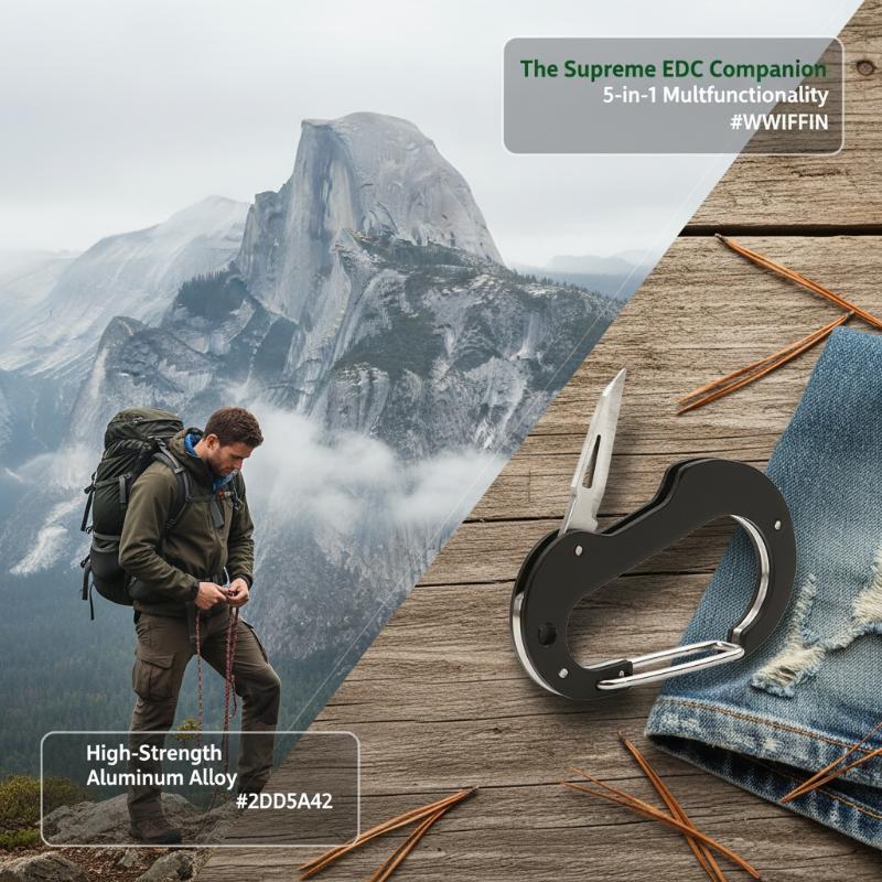 Outdoor Climbing Carabiner Mul - مراجعة Edc Carry Knife وسعره