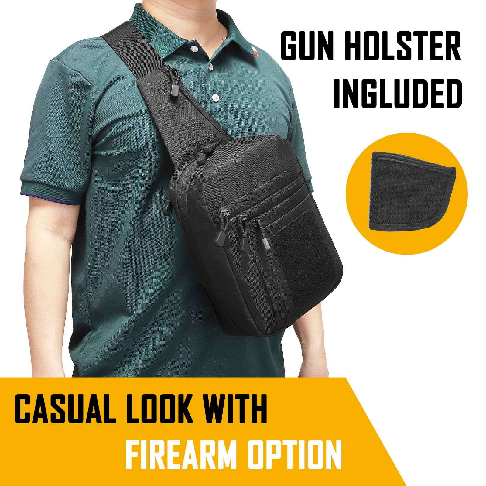 Concealed Carry Crossbody Bag  - مراجعة Edc Concealed Carry Bag وسعره