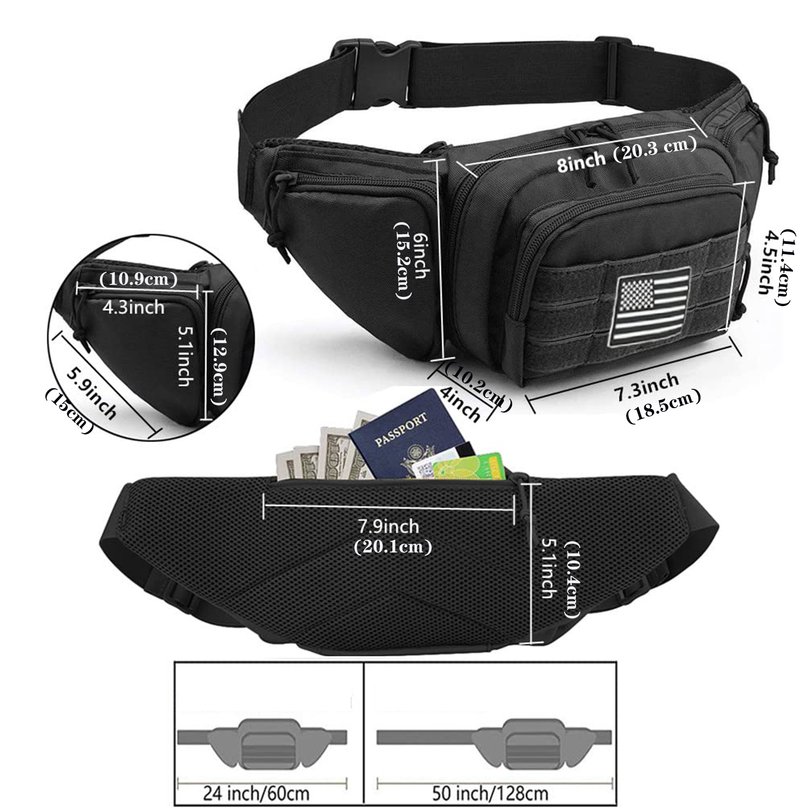 Tactical Fanny Pack Gun Holste - مراجعة Edc Carry Bag For Men وسعره